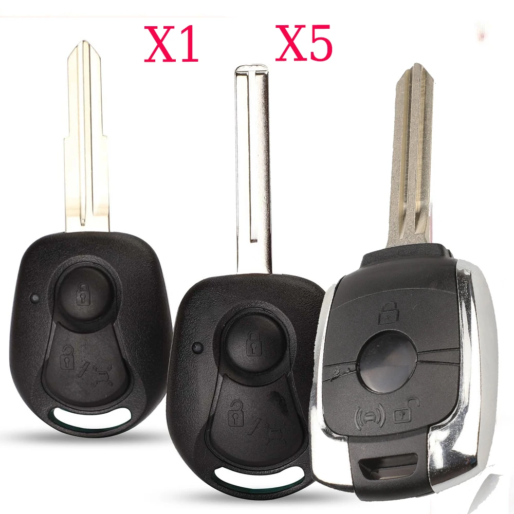 jingyuqin X1 X5 Remote Key Case Styling Blank For Ssangyong Actyon Kyron Rexton Korando Cover Shell