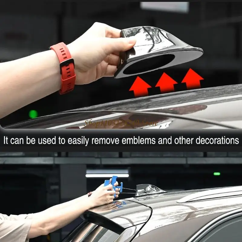 N5KD Strong Metal Car Symbol Removal Tool with Ergonomic Handle for Safe Scratch Detaching Of Vehicle Signs & Labels
