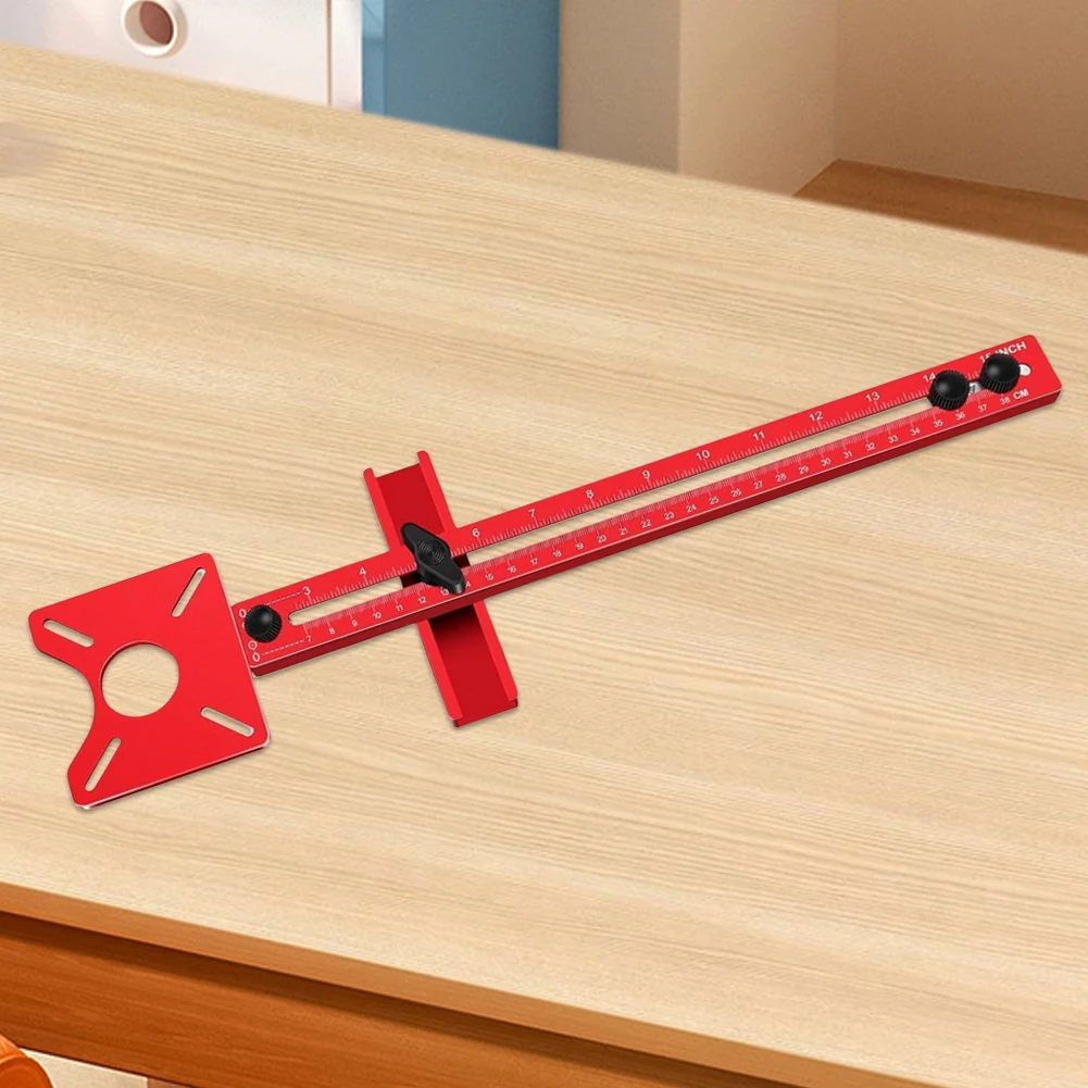 

4 in 1 Router Circle Cutting Jig Adjustable Cabinet Hardware Jig Multifunctional Router Circle Cutting Guide for Professionals