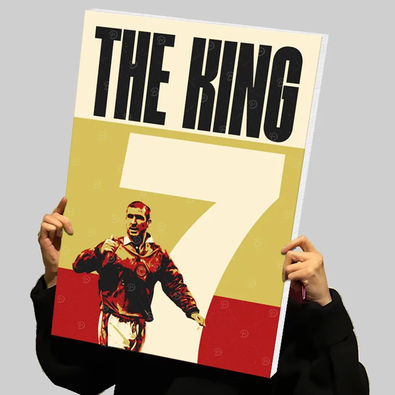 Eric Cantona Prints Poster Football Player Custom Canvas Painting Wall Art Modern Abstract Canvases Home Decor Room Ornaments