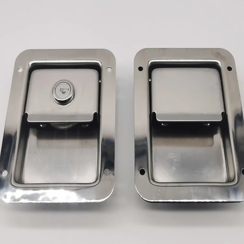 MS858A Trailer RV Trailer Truck Toolbox Lock Stainless Steel Polishing Box Lock Concealed Box Lock Collision Lock