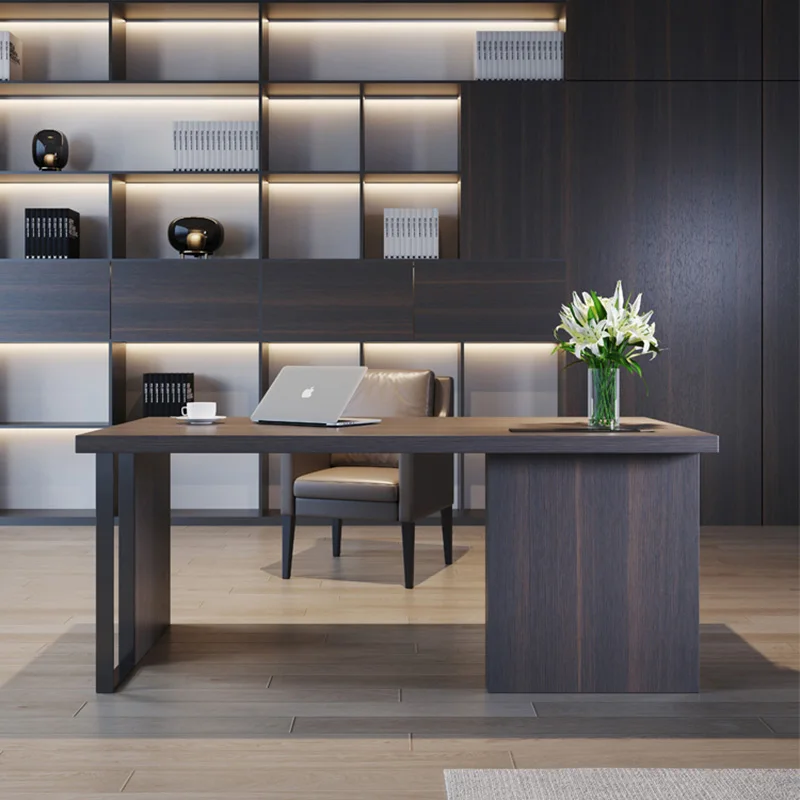 

Modern Wooden Desk with Drawer ,Computer Desk,Contemporary Writing Table for Home Office or Study