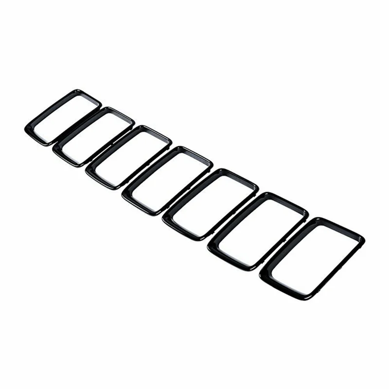 

7PC Gloss Black Grill Ring Front Grille Inserts Cover Trim Kit for Grand 2014-2016