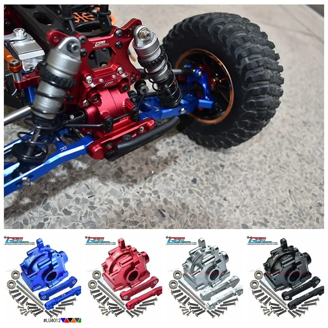 Передняя коробка передач из алюминиевого сплава GPM + код переднего нижнего рычага для LOSI 1/10 LASERNUT TENACITY ULTRA RC CAR PART Передняя коробка передач из алюминиевого сплава GPM + код переднего нижнего рычага для LOSI 1/10 LASERNUT TENACITY ULTRA RC CAR PART