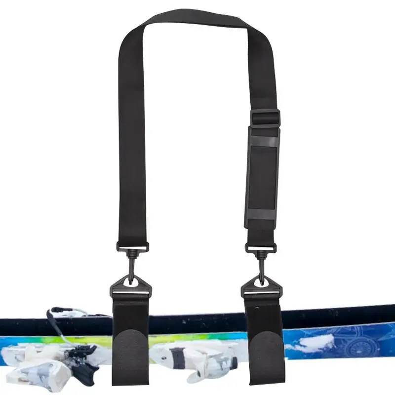 Ski Straps Thick Sled Harness With Belt Buckle Sled Strap Universal Replacement Soft Silicone Pad Shoulder Protection Shoulder