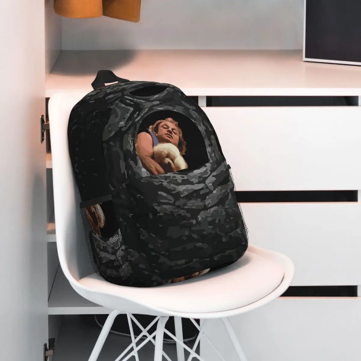 Buffalo Bill Looking Down Well Backpack Hot Sale Daypack Large Capacity Boy Girl BookBag Shoulder Bags for Men Women School Bag