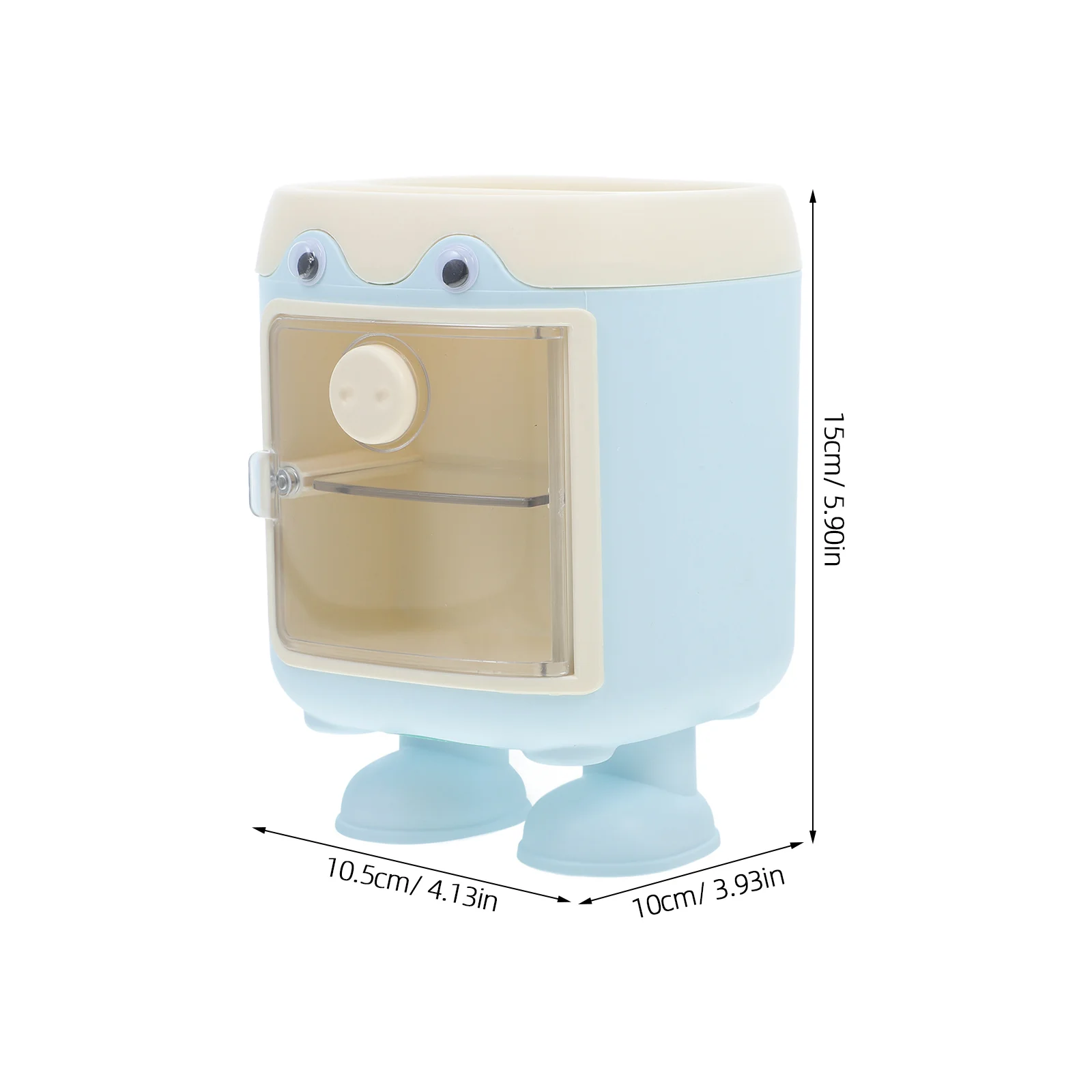 Large Capacity Pen Holder Kawaii Pig Design Stationery Organizer Pencil Cup Compact Desk Storage File Box Student Office