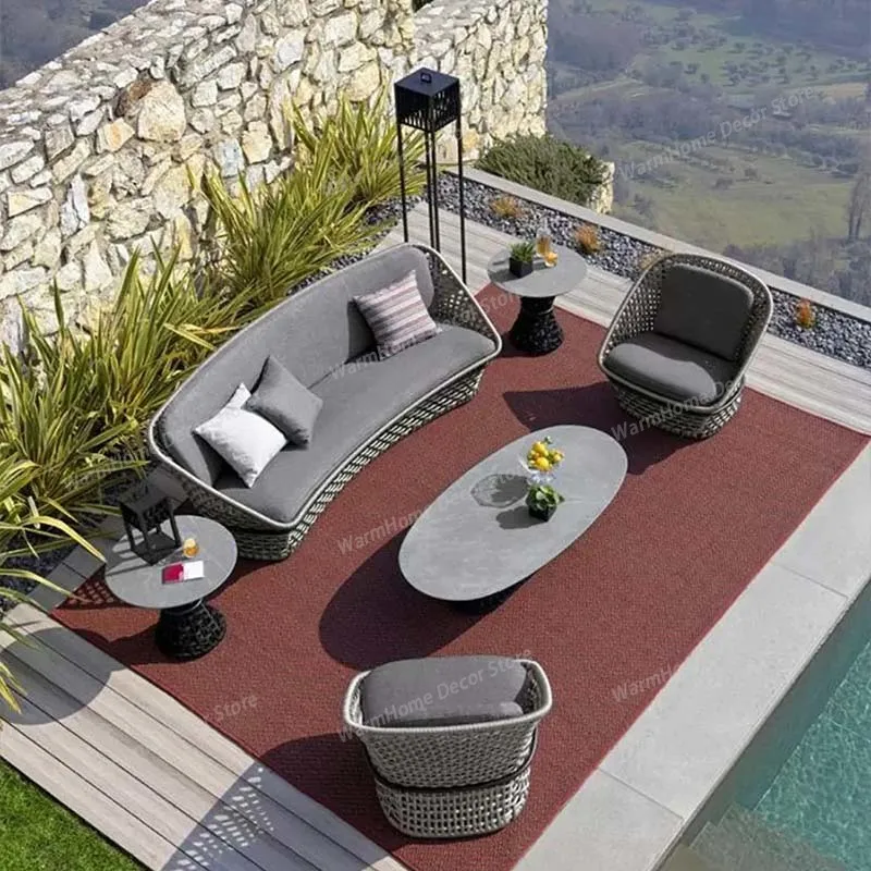 

Lawn Chairs Gaming Outdoor Sofas Advanced Design Luxury Nordic Garden Sofas Fashion Balcony Furniture Arredo Giardino Lshysf