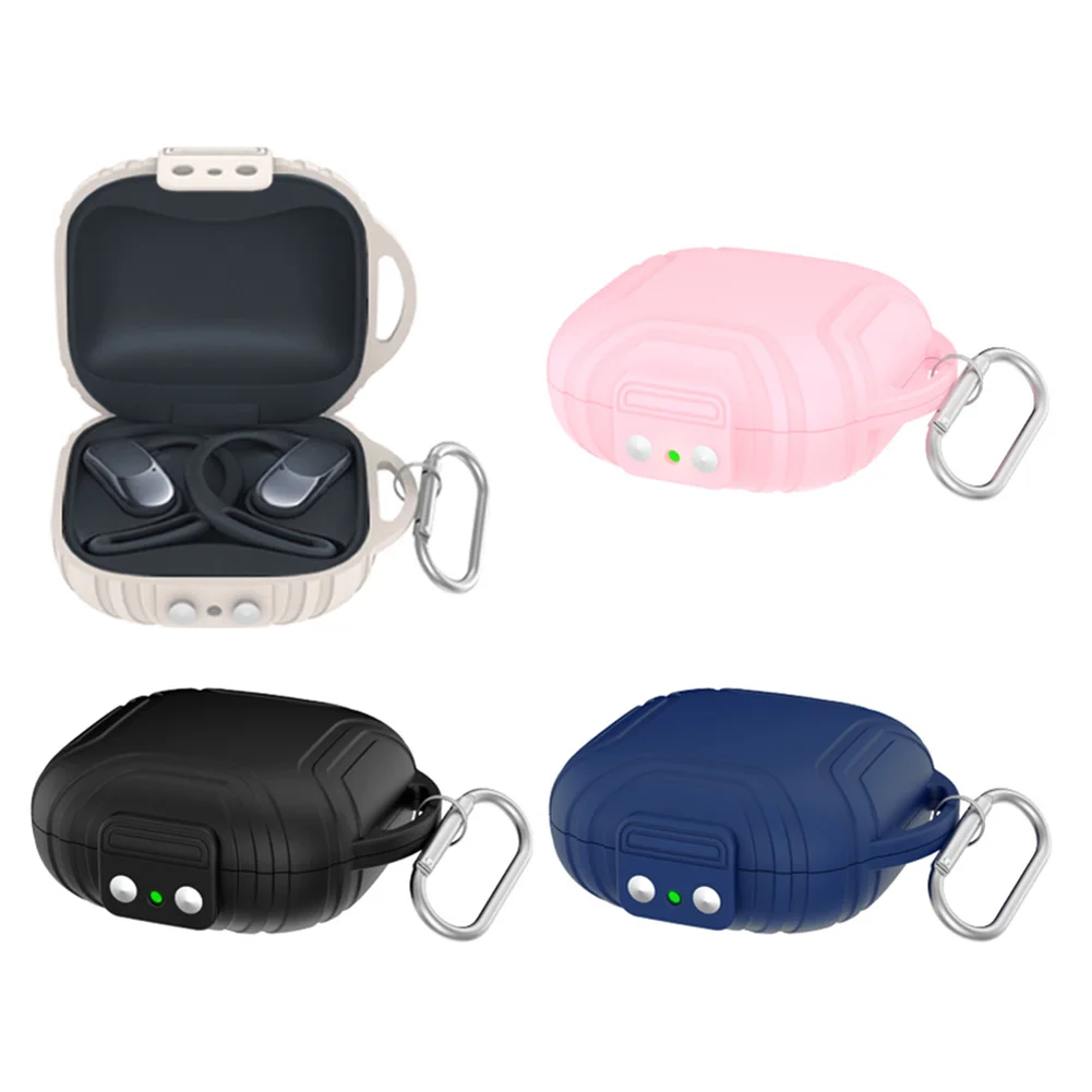 Custodia in silicone per Shokz OpenFit Air T511 Auricolari wireless Custodia protettiva per auricolari Custodia protettiva antigraffio Custodia in pelle