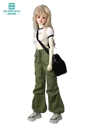 1/3 1/4 BJD Doll Clothes MSD SD DD Toy Ball Joint Doll Fashion Denim Cargo Pants Denim Girl Gift
