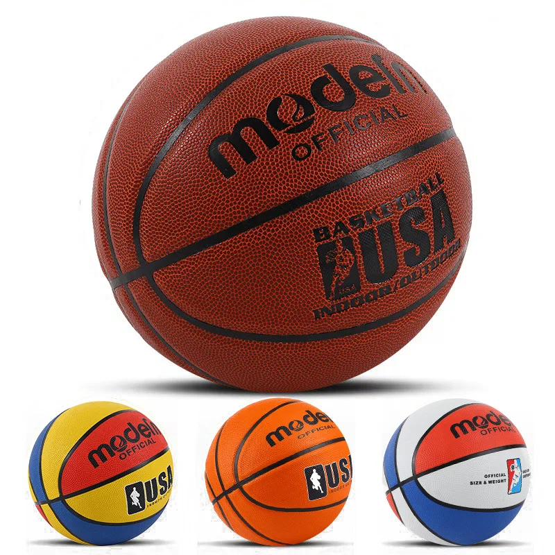 1 قطعة كرة السلة المطاطية المهنية لسطح متين محبب Skidproof الكرة التدريب مباراة الحجم القياسي الوزن الرياضة في الهواء الطلق