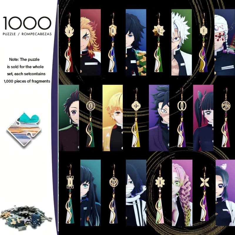 

1000 PCS Puzzles for Adults ,Demon Slayer Anime Jigsaw Puzzles Educational Games Colorful Puzzles Gifts Home Decor