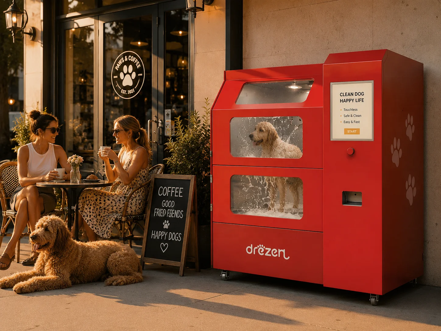 Intelligent Wash Automatic Eco-Friendly Luxury Machine Robust Reliable Easy Clean Outdoor Pet Wash Unit CE Certified Battery