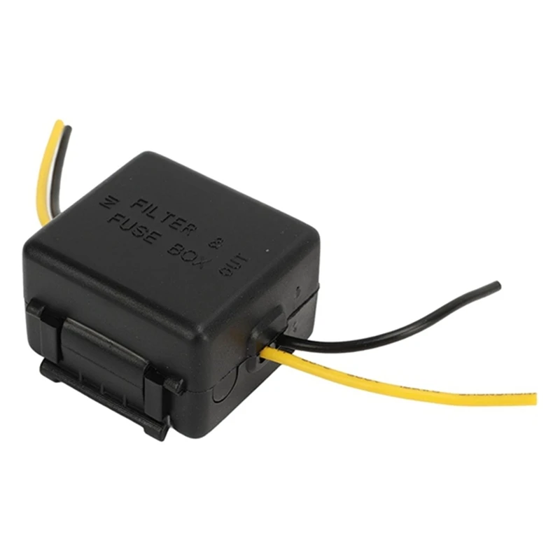 2Pcs Car Power Filter 12V Interference Proof Noises Reduction Reliable Stereo Power Supply Filter