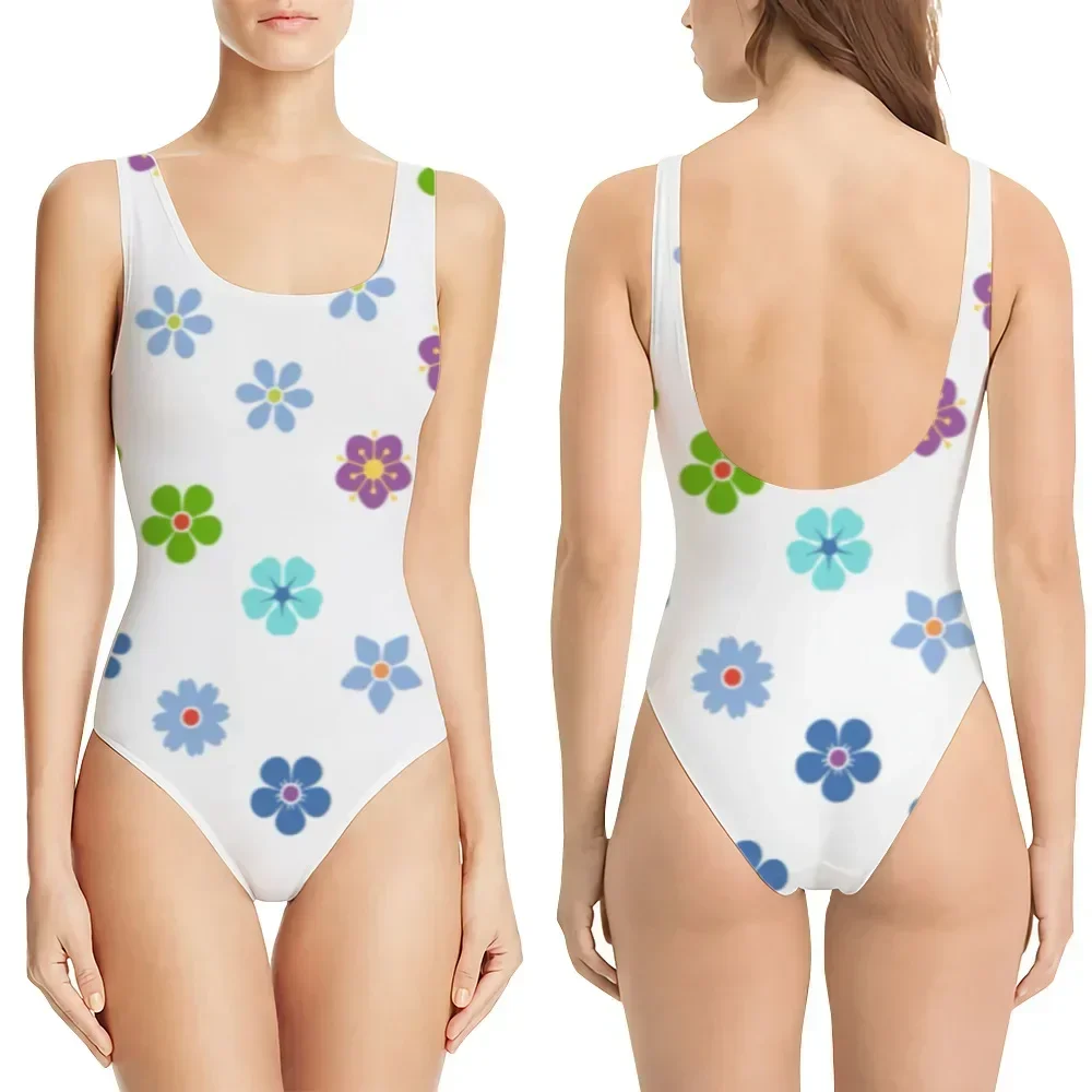 ملابس سباحة نسائية من قطعة واحدة ملابس سباحة صغيرة طازجة مطبوعة سانريو ساخنة في أوروبا وأمريكا مناسبة لقضاء العطلات #3