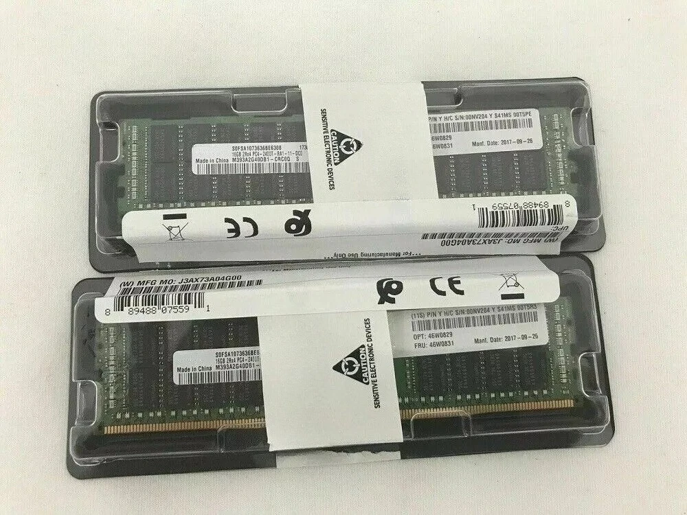 NEW 46W0829 46W0831 2RX4 16GB DDR4 PC4-2400T System x Server Memory