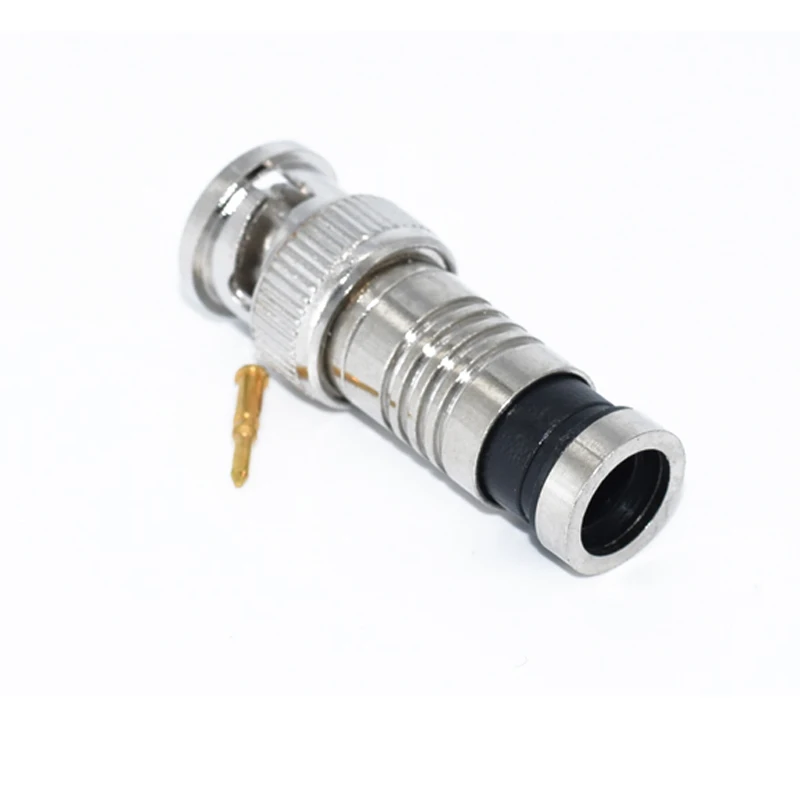 10 Stks/partij Security System Bnc Connector Compressie Connector Jack Voor Coaxiale RG59 Kabel Cctv Camera Accessoires
