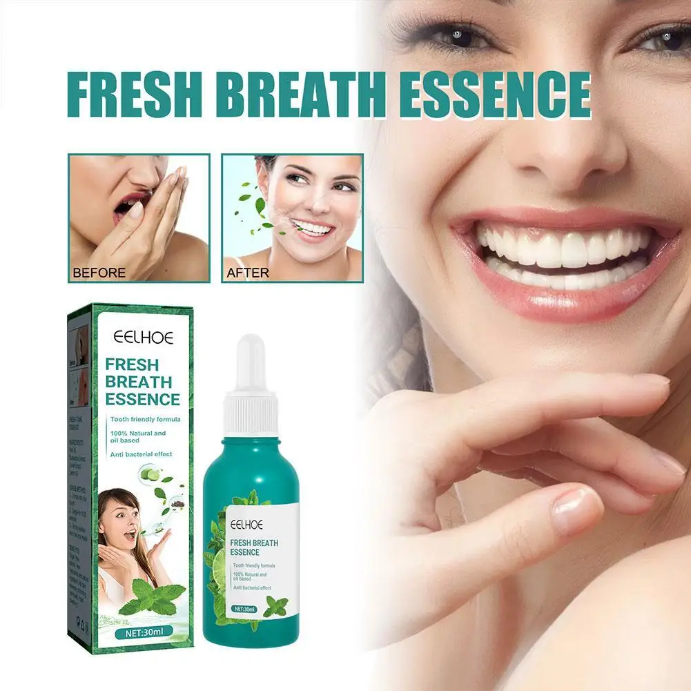 Enjuague bucal de aliento fresco que elimina las manchas, olor de los dientes amarillos, cuidado de la salud bucal, productos de salud Dental refrescantes, 30ml