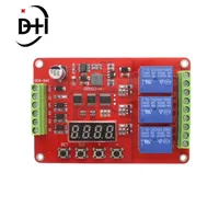 DRM03/Three-way multi-function relay module / delay / self-lock / cycle / timing / time relay 3 channel relay module