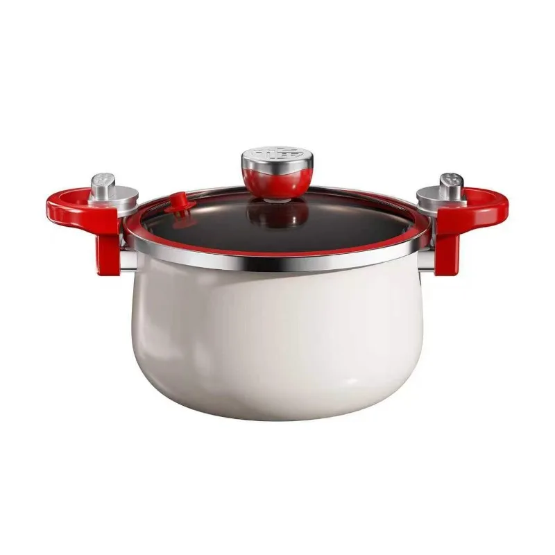Ceramic micro Pressure Pot, Soup Pot, Household Stew Meat Pot, Non Stick Titanium Pot, Induction Cooker, Gas universal view 5