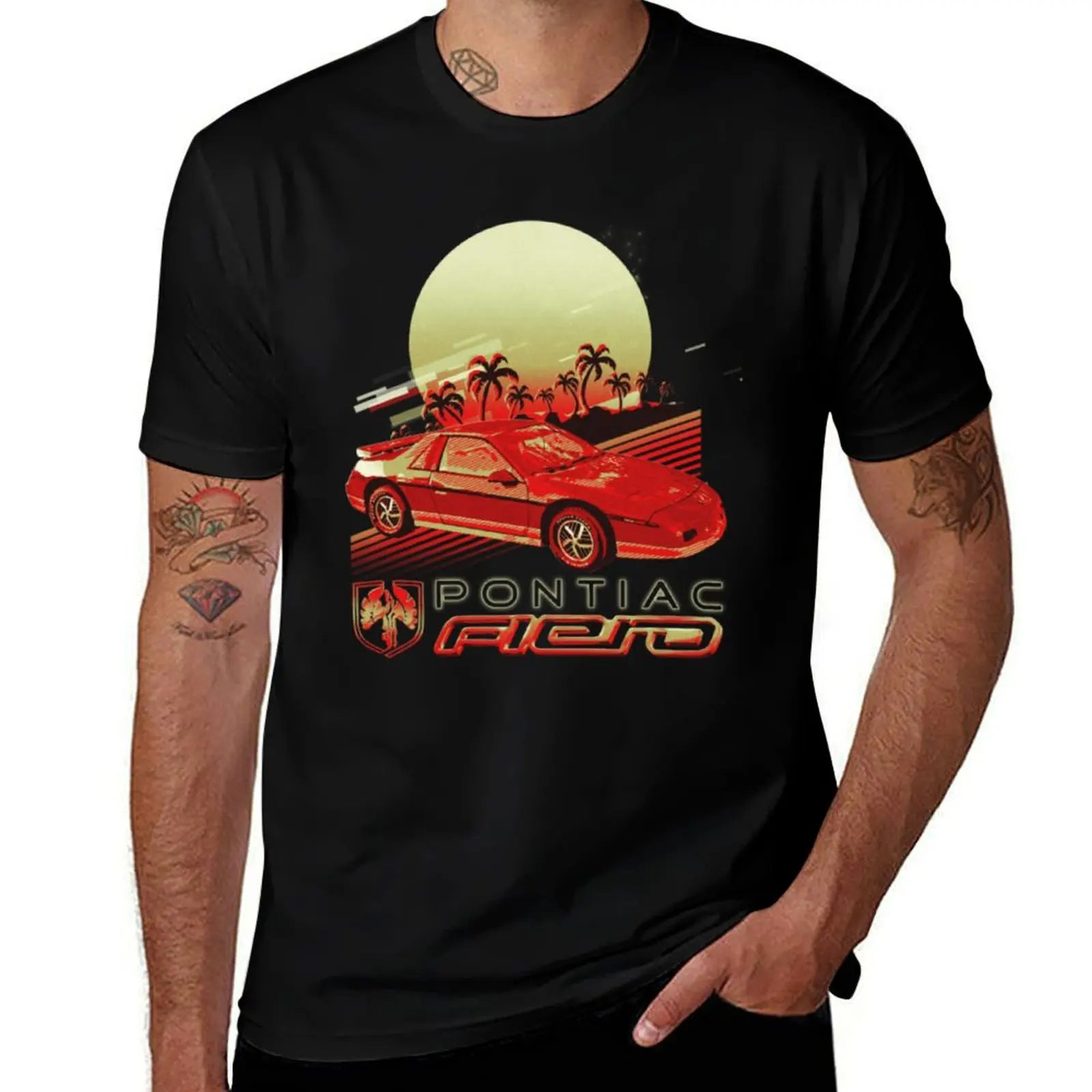 1985 Fiero Red Version Retro A025 T-Shirt Sports Casual Short Sleeve Cotton Tee T-Shirt