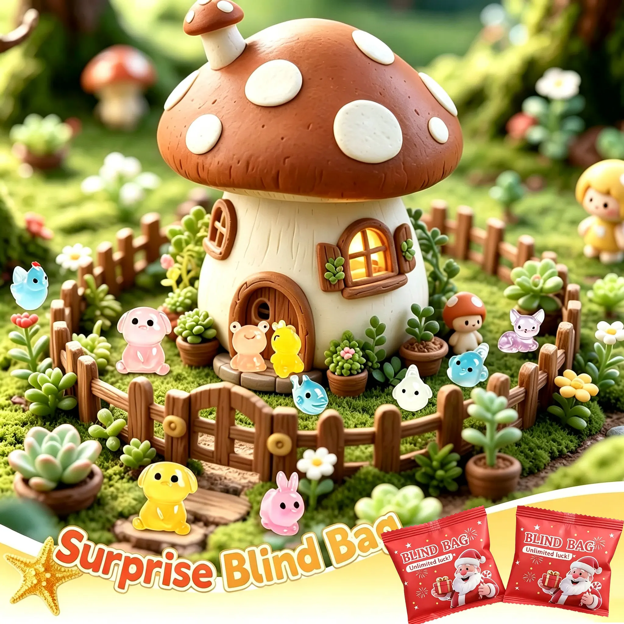 Weihnachtsüberraschungsgeschenk Leuchtende Tierfiguren im Dunkeln, Leuchtende Mini-Tierfiguren Weihnachtsgeschenk für Heimdekoration – Detail 2