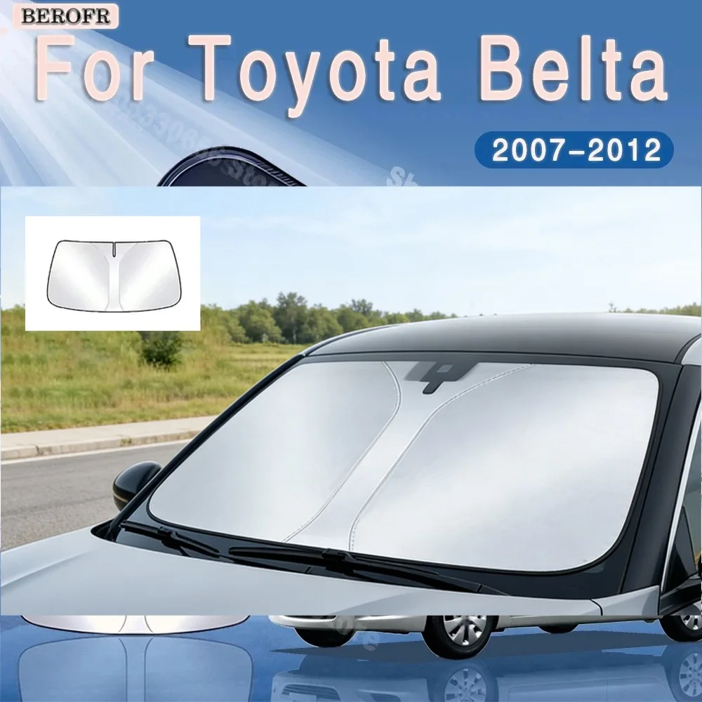 For Toyota Belta Yaris sedan XP90 2007~2012 2008 Car Sun Visor Front Windshield Sunshade Heat Insulation Summer Auto Accessories