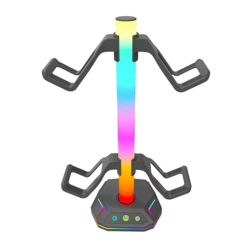 Gaming RGB Headphone Stand For Playstation5 Controller Holder Earphone Hanger For Desktop Gamer  PS4 PS5 Gamepad