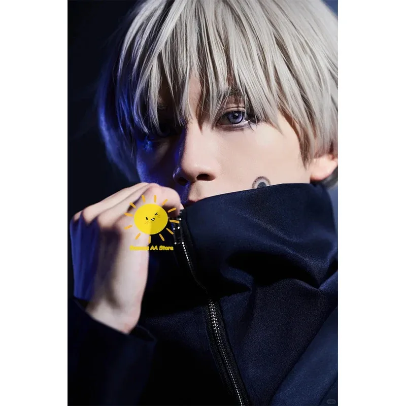 2025 11 Anime Toge Jujutsu Cosplay disfraz Kaisen uniforme pantalones tatuaje Inumaki traje peluca Halloween carnaval Cos A