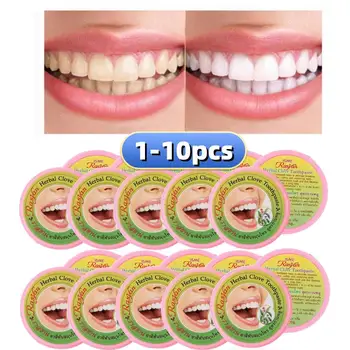 1-10PCS 천연 Rasyan 허브 정향 태국 치약 치아 미백 치약 나쁜 호흡 제거 치약 치약