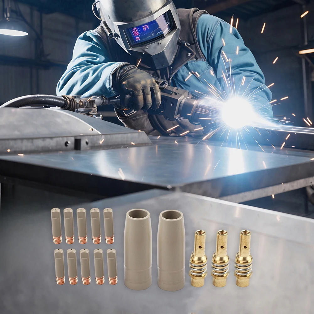 Coating for Protection Nozzle 13PCS Kit for 15AK Airless Welding Systems Low Impurity Copper Tips Improved Conductivity 1.0mm