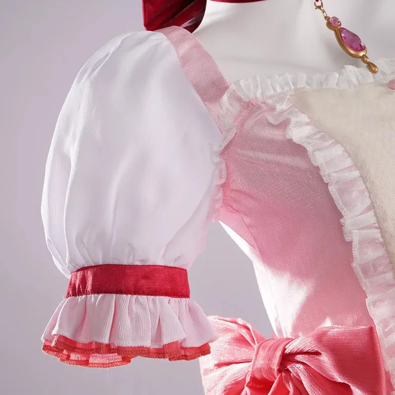 

Zizi 2025 SSR Madoka Косплей Костюм Kaname Боевой Костюм Mahoushoujo Magic Girl Puella Magi ☆ Парик Magica Хэллоуин