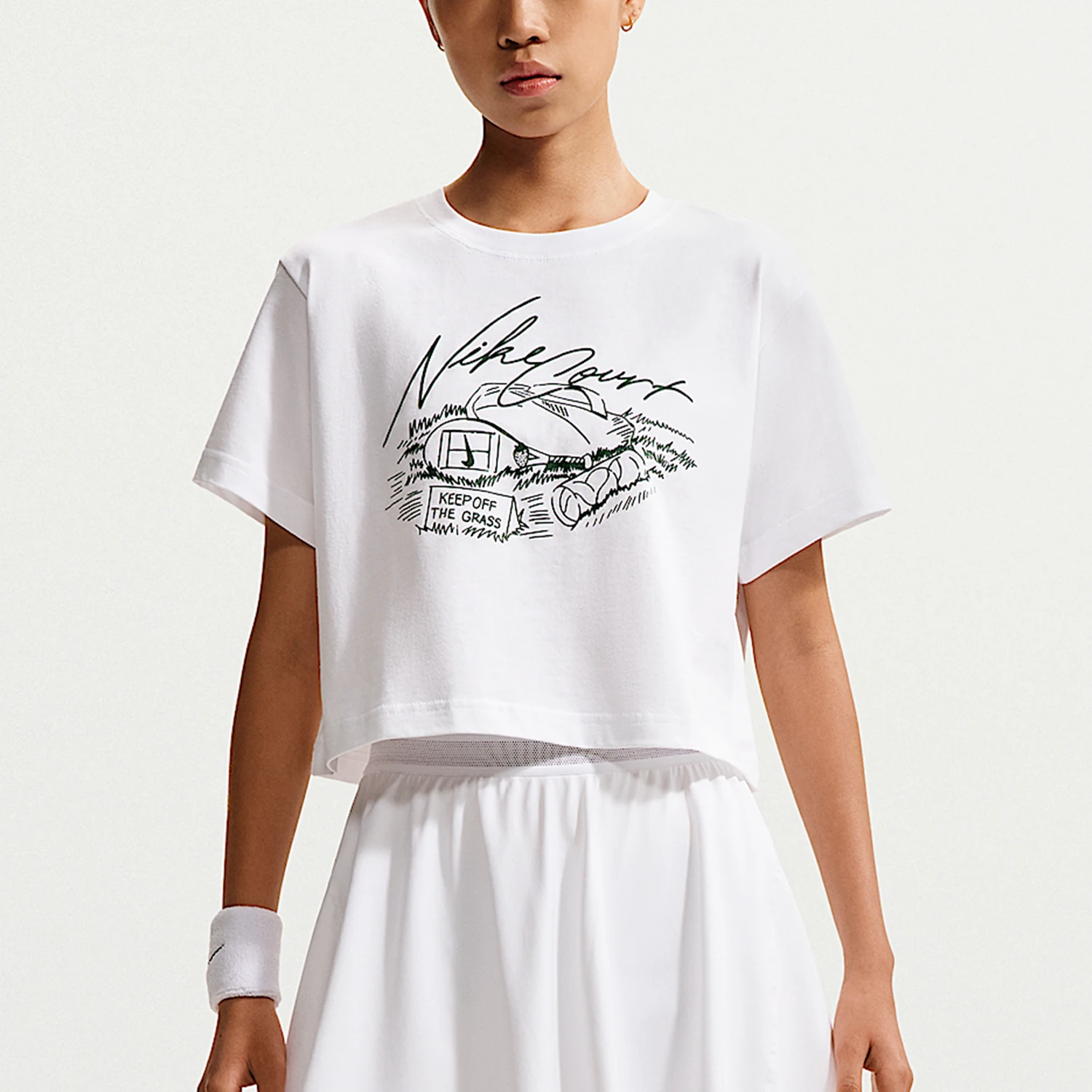 Nike genuine women's summer short breathable sports tennis T-shirt IM0311-100