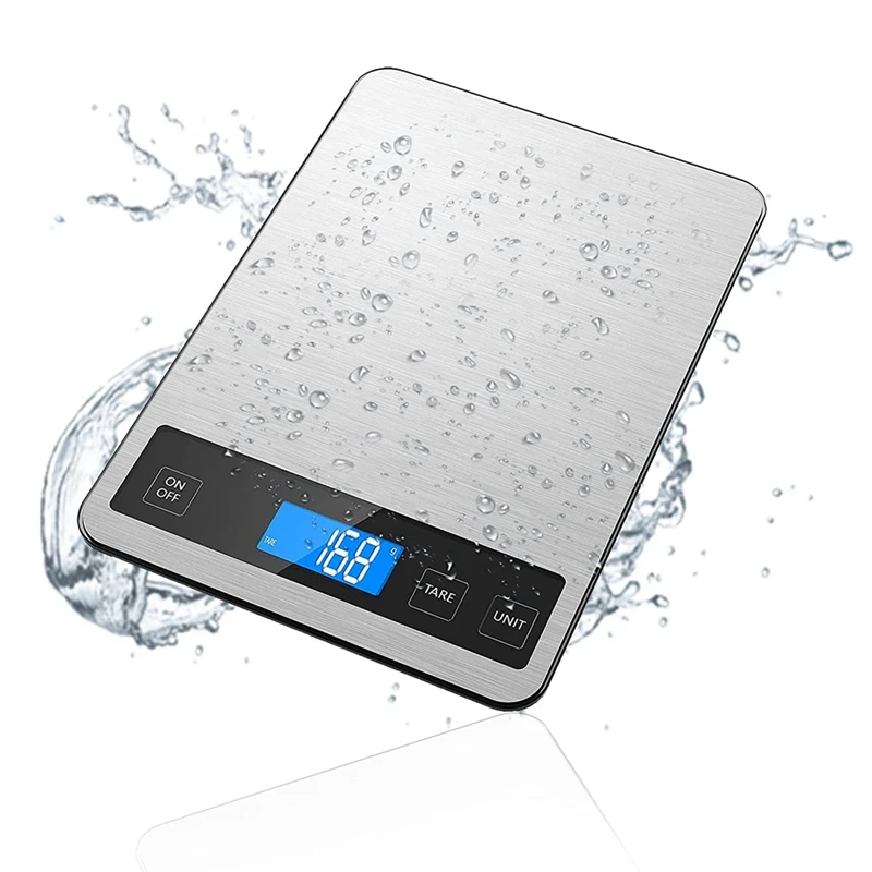 Digital Kitchen Scales - Weigh Food & Liquids At Home - For Cooking Baking - Incredible 1G Precision To 15Kg