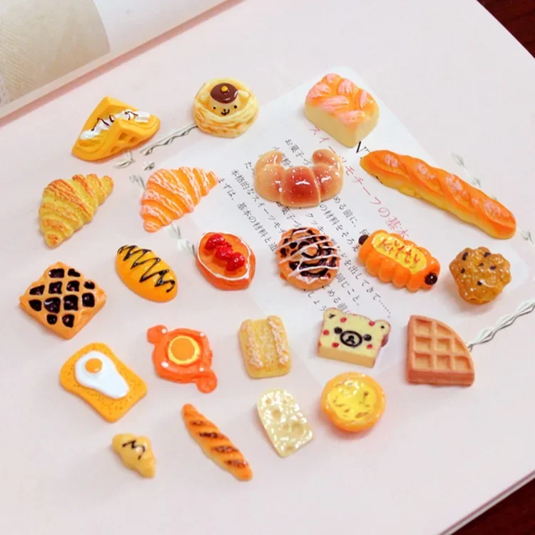 Cute Miniature Dollhouse Supermarket Food Snacks Mini Cake Wine Drink for Doll Kitchen Accessories Pretend Play