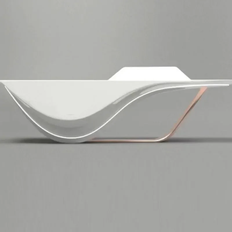 Lada recepcyjna Biurko Długie Nowoczesne Luksusowe Meble Biuro Bank Estetyczny Salon Mównica Prosty Stół Recepcyjny Profesjonalna Kawiarnia