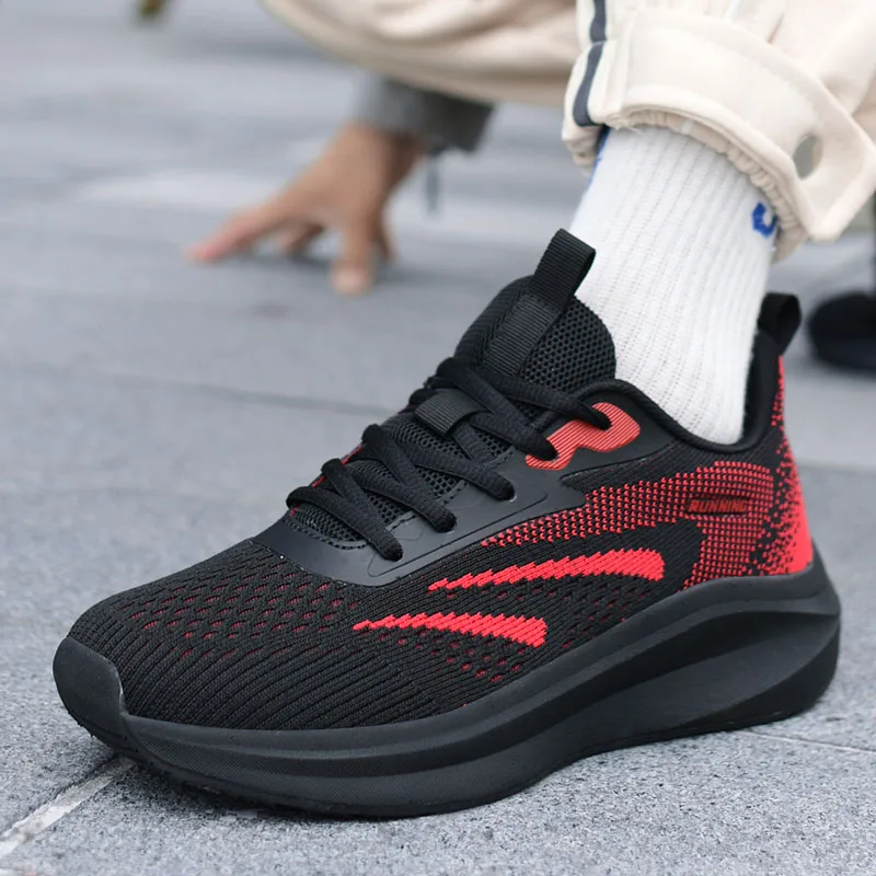 

Men's casual racing sneakers Four seasons breathable lightweight mesh outdoor speed running shoes student soft-sole sports shoes