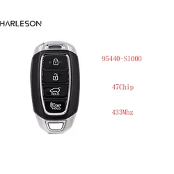 95440S1000 4Button Smart Keyless Remote Key Fob 433MHz ID47 Chip for Hyundai Santa Fe 2019 2020 TQ8-FOB-4F19, P/N: 95440-S1000