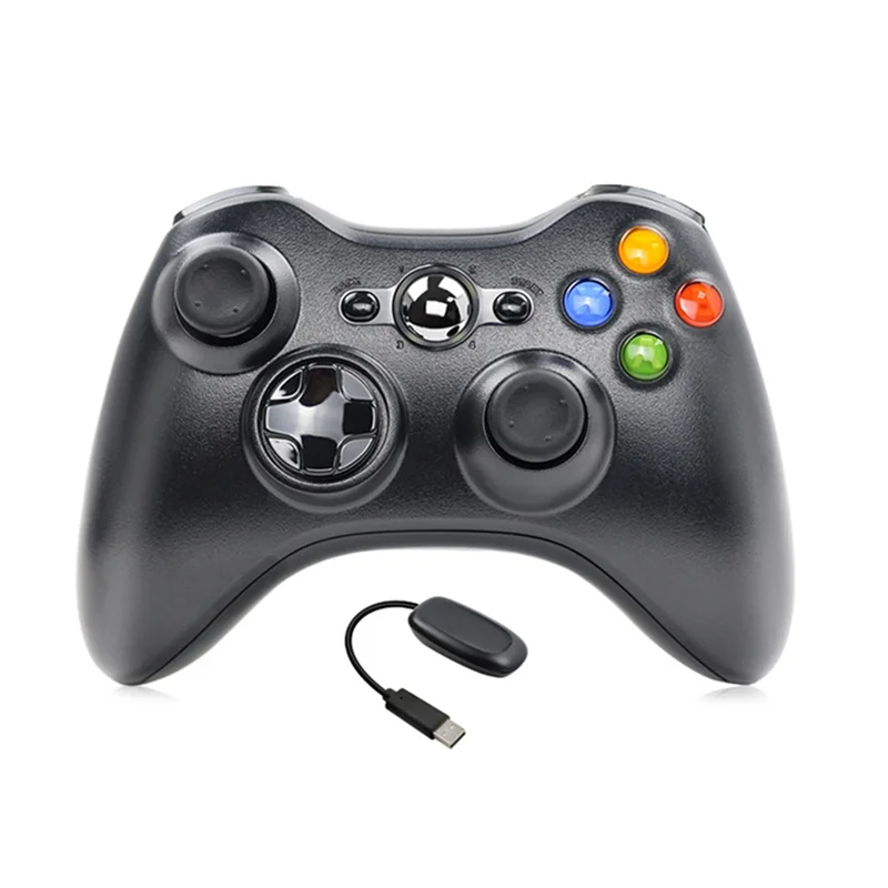 【تصميم أنيق】لوحة ألعاب لاسلكية 360 2.4G تدعم وحدة تحكم بلوتوث عصا التحكم لـ X Box 360 Jogos Control Win7/8/10 PC