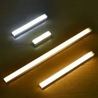 Night Lights Motion Sensor Wireless LED Lamp USB Rechargeable Magnetic For Wardrobe Room Closet Kitchen Aisle Tube Detector Bulb