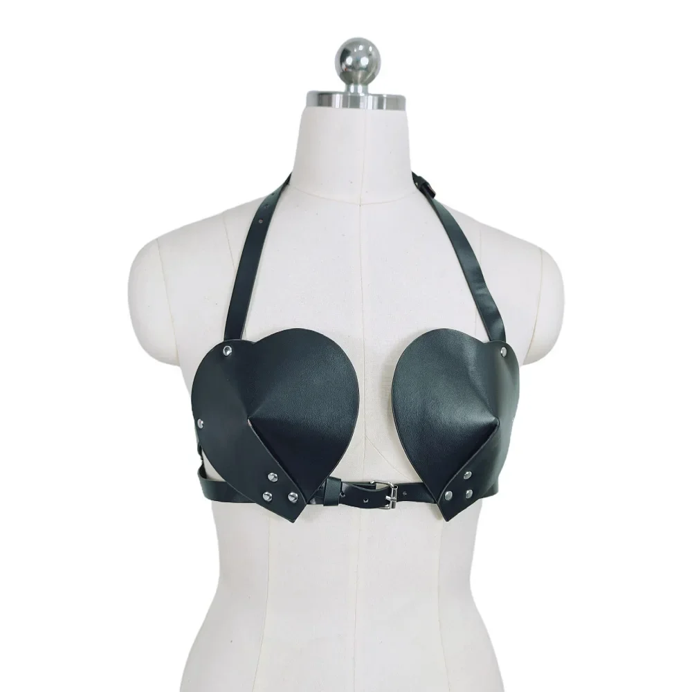 Women Harness Belt Pastel Goth Open Chest Body Harness Top Adult Games Body Cage Bondage Bra Pole Dance Adjustable Sexy Lingerie