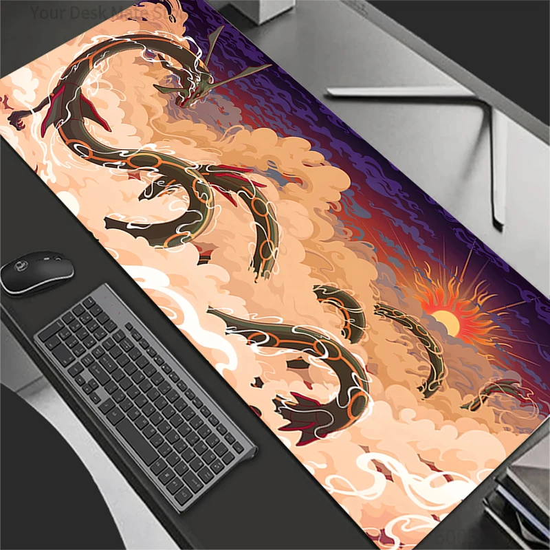 

Mouse Pad Large Gamer Gaming Mini Pc Accessories Speed Keyboard Rubber Lock Edge Desk Mat Laptop P-Pokemons Charizard Mousepad