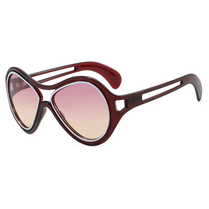 جديد جولة خمر الطيار النظارات الشمسية النساء الرجال التعميم نظارات شمسية الإناث النظارات Oculos دي سول للذكور الإناث النظارات