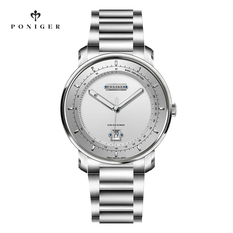 

PONIGER Classic Fashion Design Top Brand MIYOTA 9015 Movement Luminous Pointer Automatic Wrist Watches