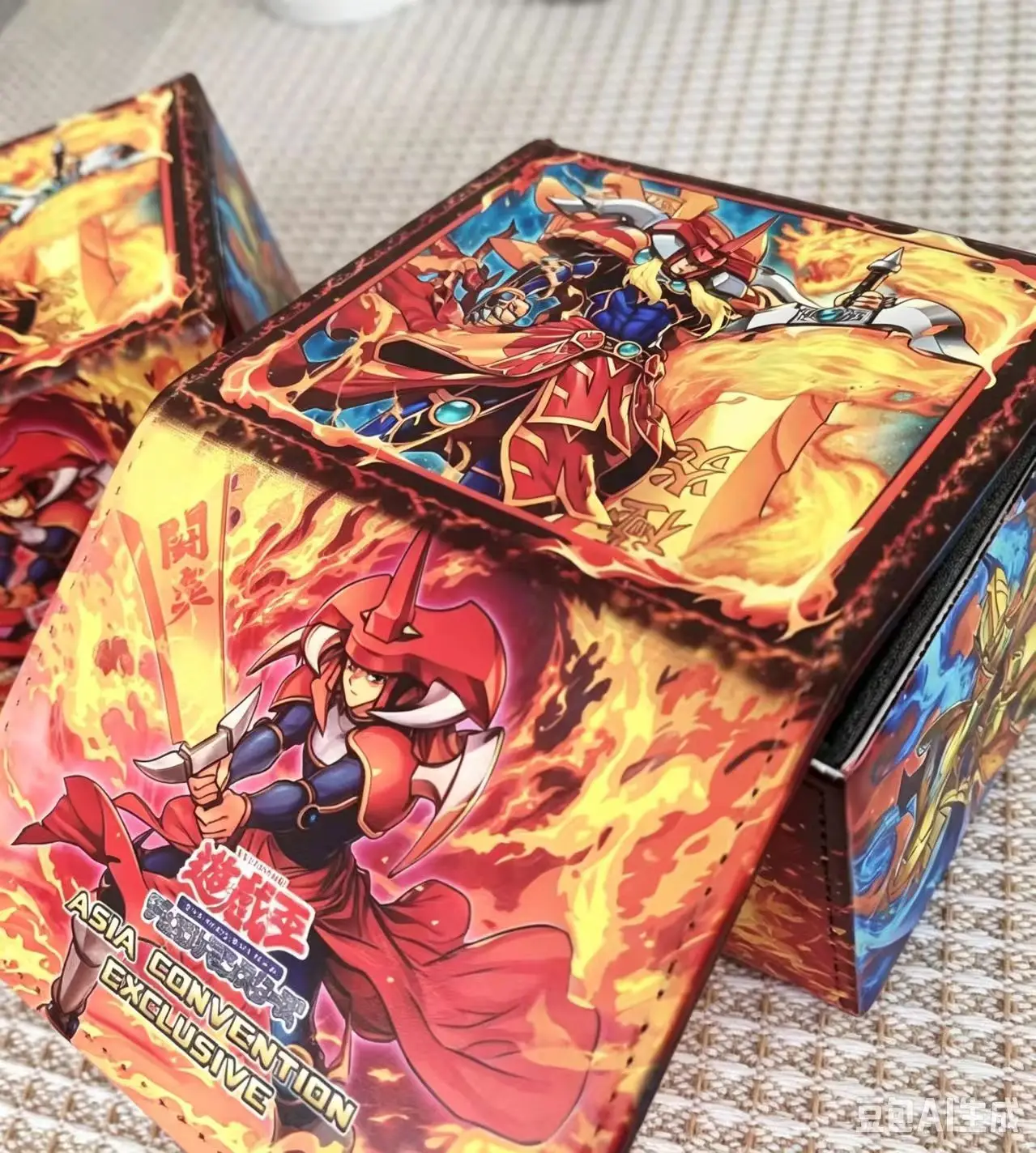 Yugioh Joey Wheeler Flame Swordsman Deck Box Yu-Gi-Oh! TCG OCG  Trading Cards Pu Leather Storage Box 100+ view 2