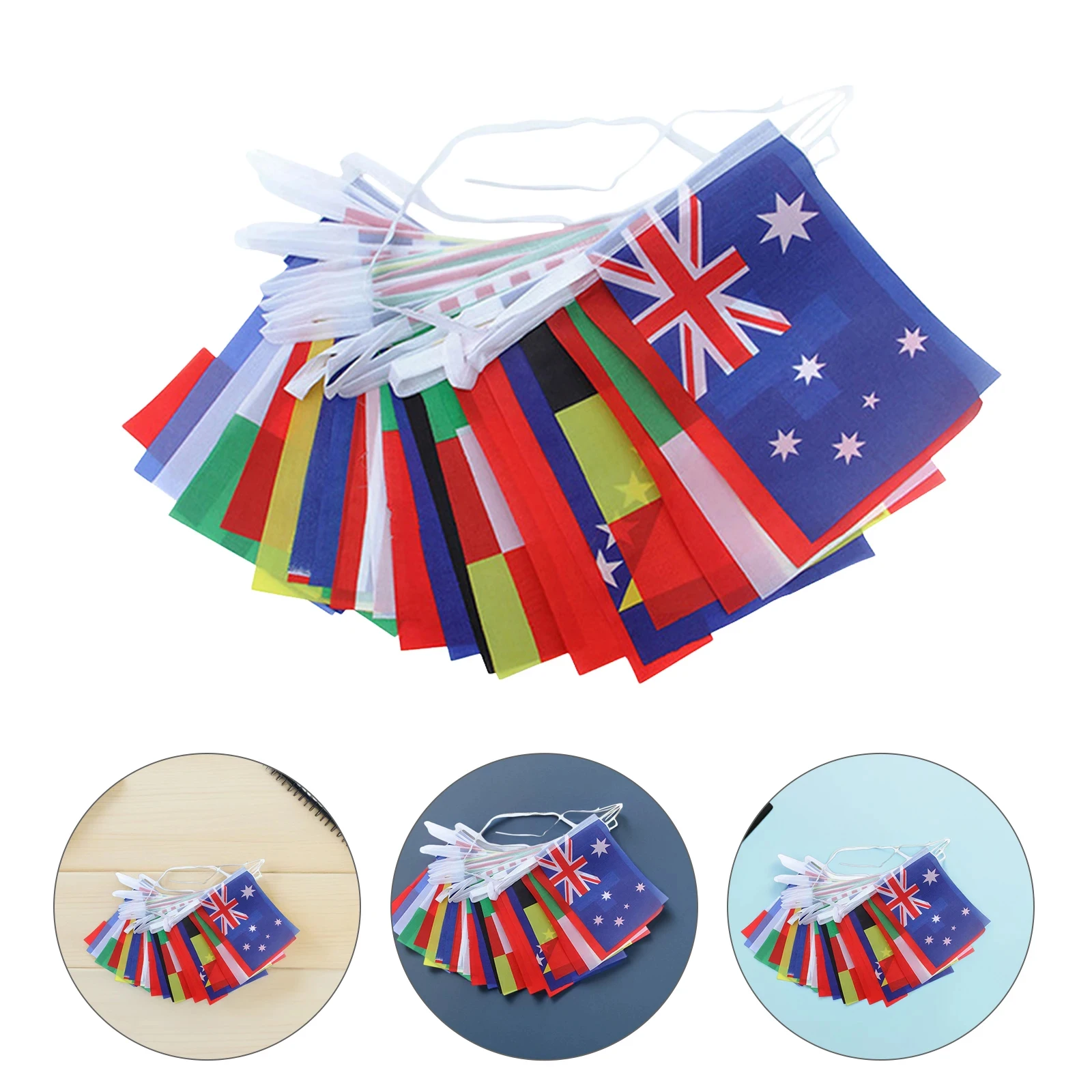 （TIKI FLAG）Football Cup Flag 14x21cm  Small World Flag Hanging Flag Bar Store Supermarket Cup banner for decoration