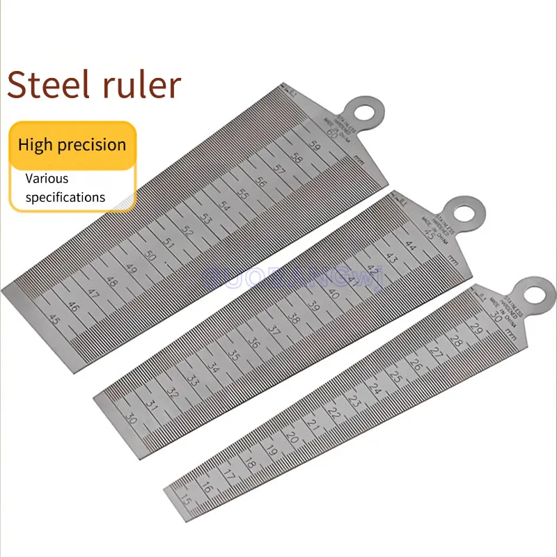 Stainless Steel Precision Feeler Gauge Steel Straight Ruler,Taper Gauge,Internal Bore Hole Gauge,Multi-Purpose Measuring Tool