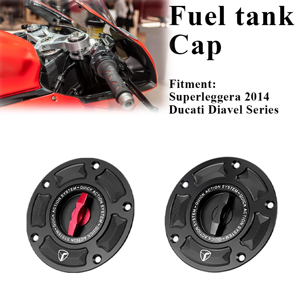 

Motorcycle CNC Accessories Fuel Tank Cap Cover For Ducati Superleggera 2014 Diavel AMG/CARBON/CROMO Series