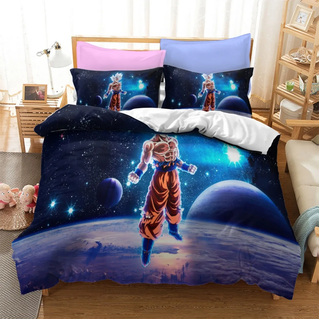 

Anime 3D Dragon-Ball Duvet Cover,Anime Dragon-Ball Bedding Set,Duvet Comforter Quilt Cover Set Super Saiyan Bedding Set