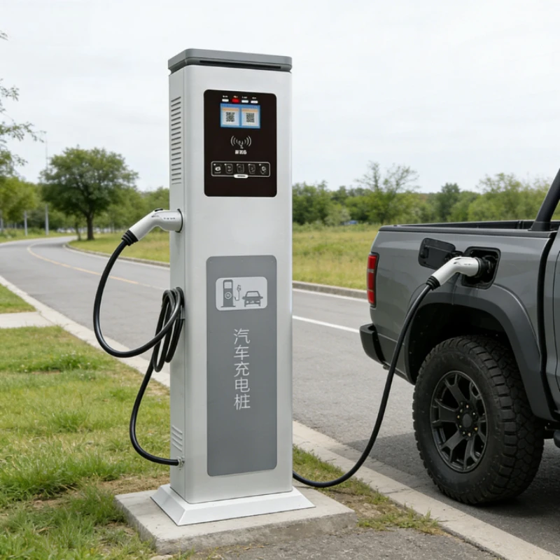 60kW DC Fast Charger CCS2 Dual Gun Floor Mounted Charging Station Commercial Grade Smart APP 4G WiFi RFID OCPP 1.6J IP55 Pile